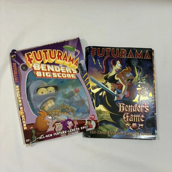 Futurama: Bender's Game + Bender's Big Score DVD+Cover+POSTCARDS+BonusDVD TESTED - Picture 2 of 13